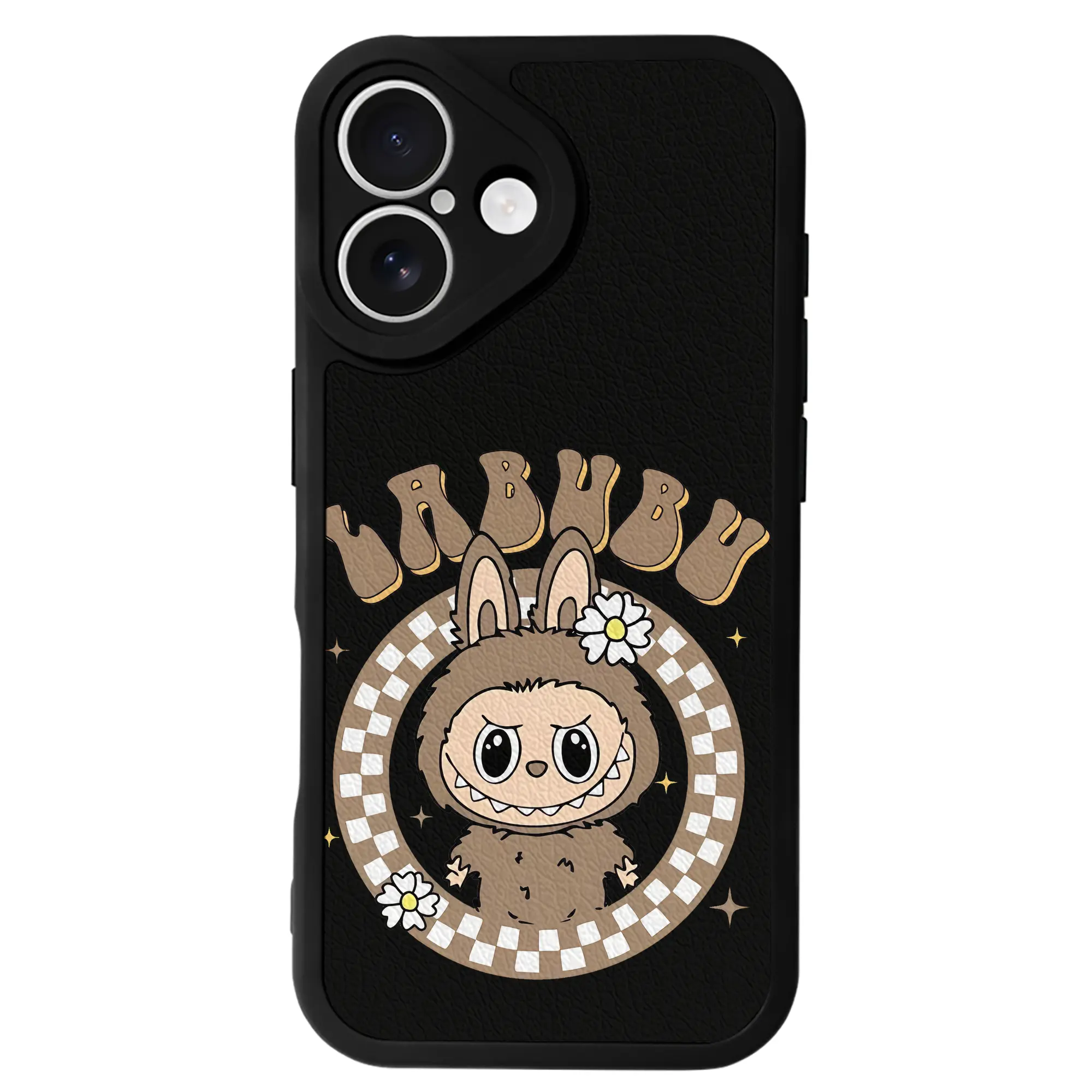 ラブブ グッズ ラブブ - IPhone 16シリーズ対応 ・ シリコンスマホケース ・ レザー調 ・ 高精度フィット ・ 耐衝撃 ・ ワイヤレス充電対応 ・ 精密カット